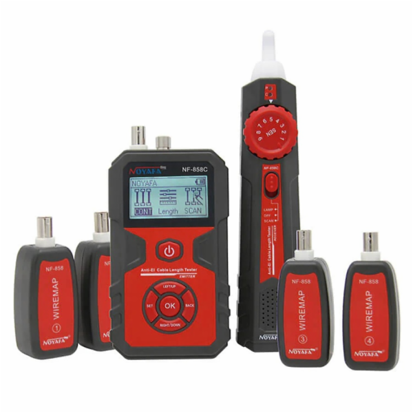 W-Star Tester kabelů WSNF858C, RJ45, VFL, RJ11, BNC, POE,...