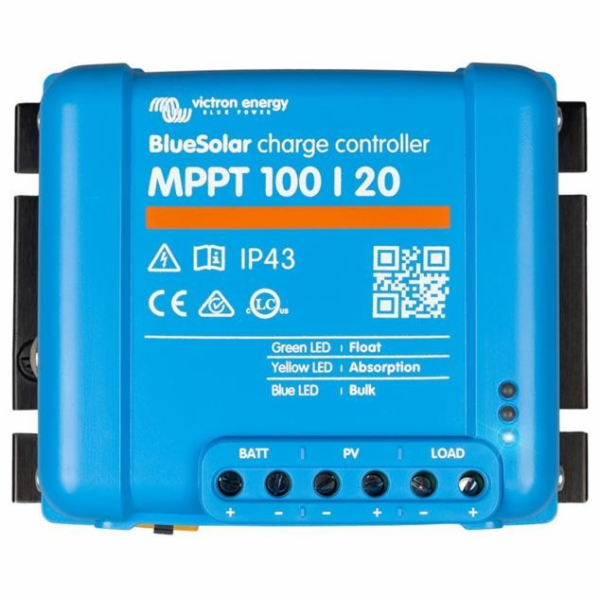 Victron BlueSolar 100/20 MPPT regulátor, 12/24/48V