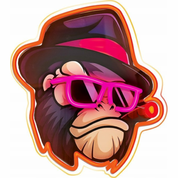 Forever Dekorativní neonový ART LED Plexi MONKEY vícebare...