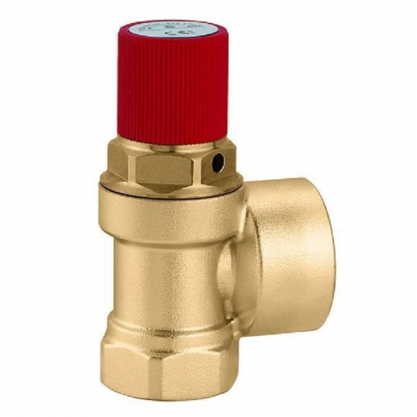 CALEFFI Pojistný ventil. Připojení s vnitřním závitem 3/4...