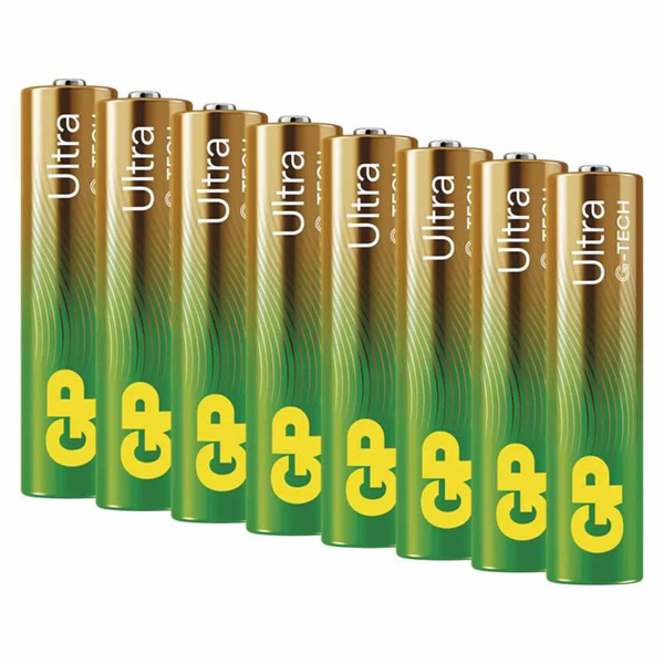 baterie GP 1,5  AAA  8 pack  blistr/GP U