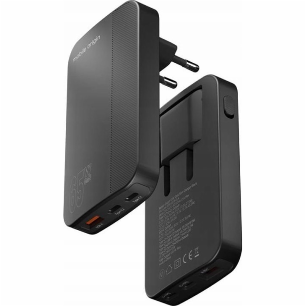 MOBILE ORIGIN Tenká nabíječka 1x USB-A 2x USB-C 1,5 A (GA...