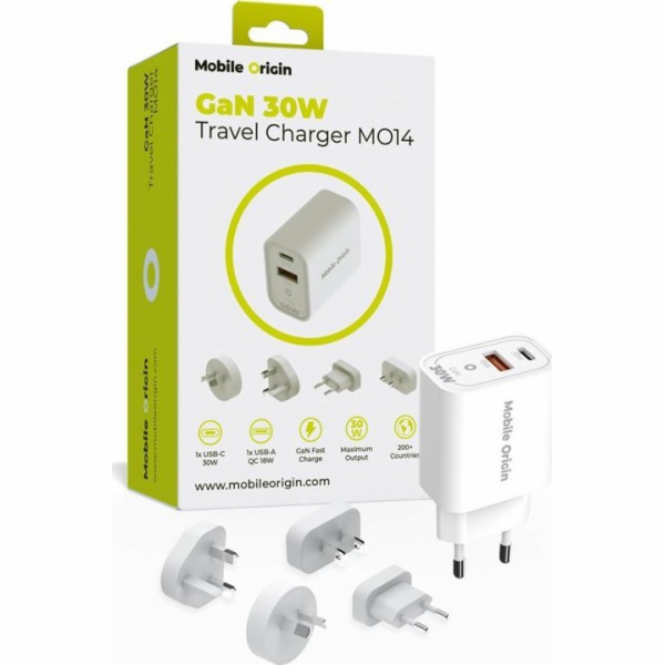 MOBILE ORIGIN Nabíječka FRL-TRVL30W-MO14 1x USB-A 1x USB-...