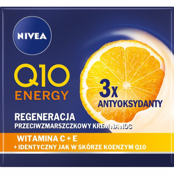 Nivea Q10 Energy noční krém proti vráskám - 3x antioxidan...