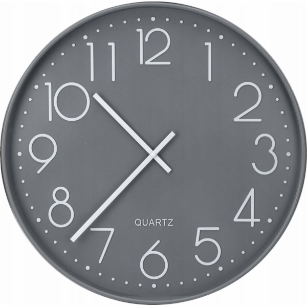 Segnale SKLENĚNÉ NÁSTĚNNÉ HODINY 50CM - ŠEDÉ