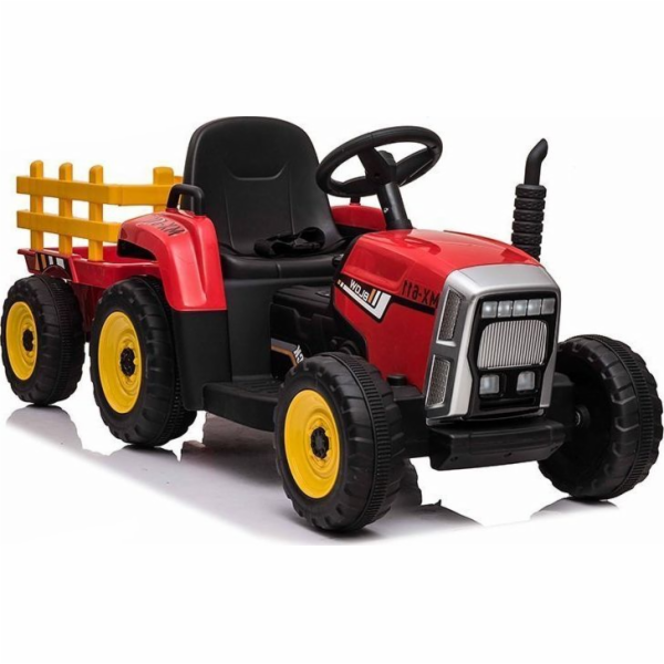 Lean Sport Bateriový traktor s přívěsem XMX611 červený