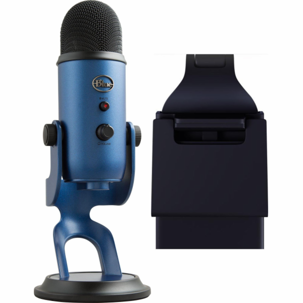 Blue Yeti USB půlnoční modrý mikrofon (988-000232) + žhav...