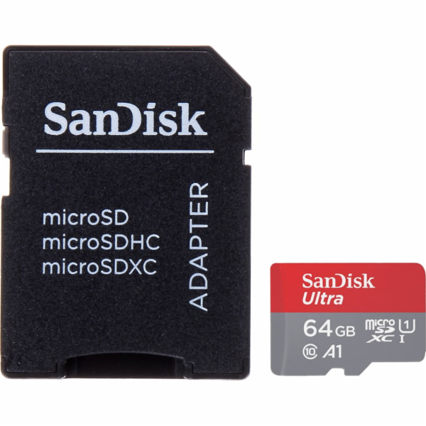 SanDisk Paměťová karta Ultra MicroSDXC 64 GB třída 10 UHS...