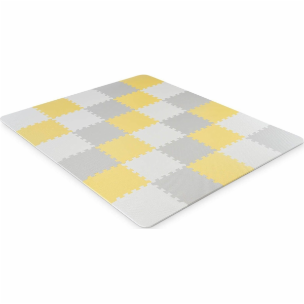 KINDERKRAFT LUNO žlutá puzzle pěnová podložka