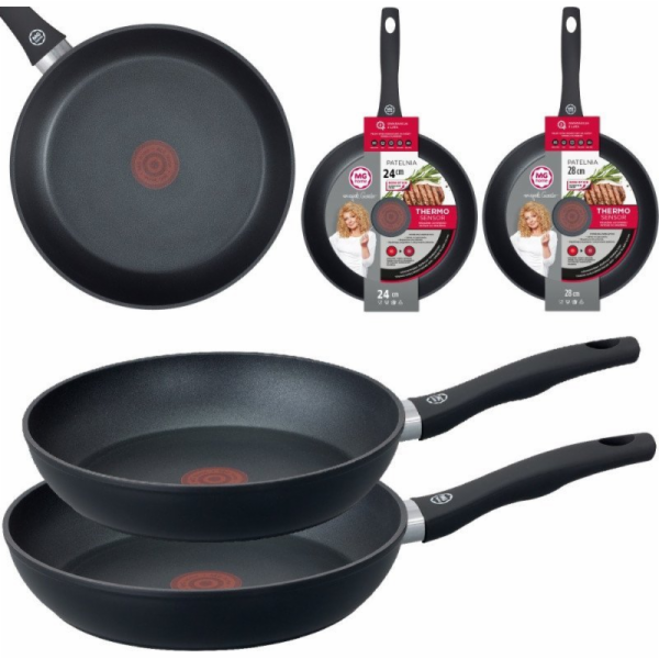 MG Home SADA PÁNEV S TERMOČIDLEM 24/28 CM