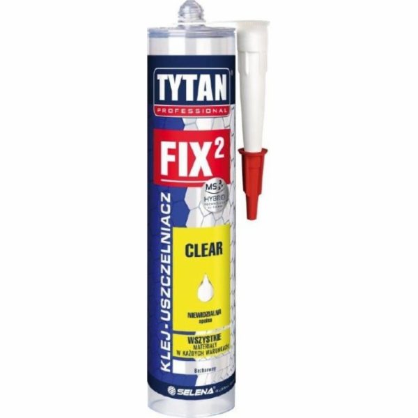 Tytan Montážní lepidlo FIX2 průhledné 290 ml bezbarvé