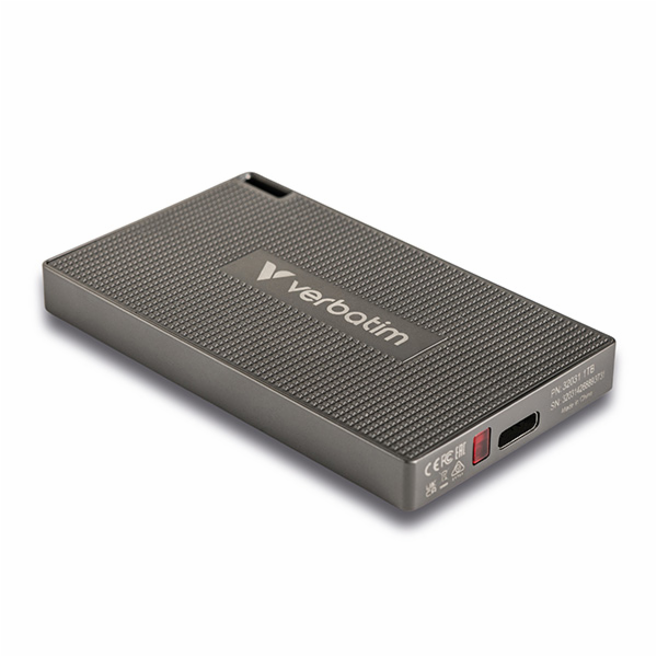 VERBATIM Metal Mini SSD USB 3.2 Gen 2, 1TB černý