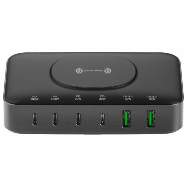 4chytrá nabíjecí stanice 7v1 100W s bezdrátovým nabíjením...