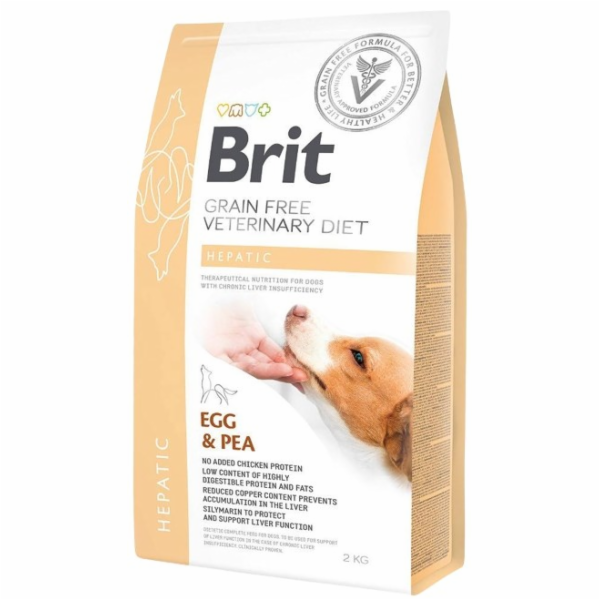 BRIT Grain Free Veterinary Diet Hepatic Egg&Pea - suché k...
