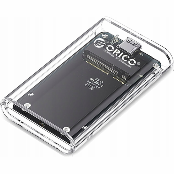 Orico Disková šachta MSATA USB-C 3.2 5 Gbps - průhledná