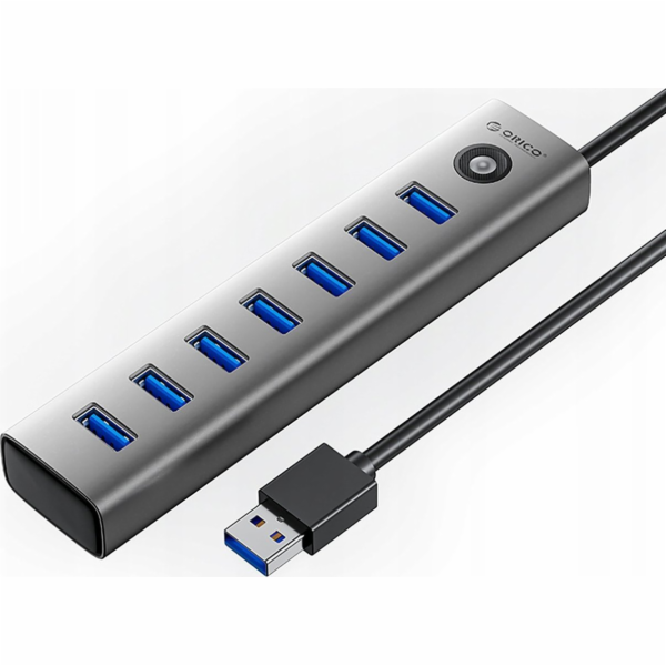 Orico Kabel HUB 7-portový USB-A 3.0 1M - šedý