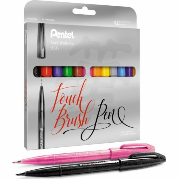 Tombow Sada štětcových per Touch, 12 barev
