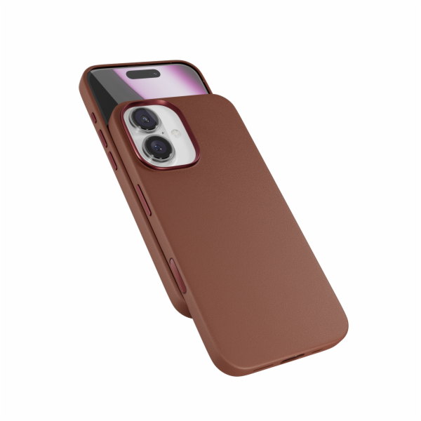 Epico Mag+ Leather Case iPhone 16 Plus - hnědá