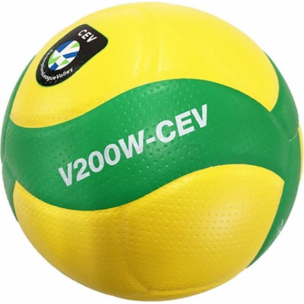 Mikasa Žlutozelený volejbalový míč Mikasa V200W CEV - vel...