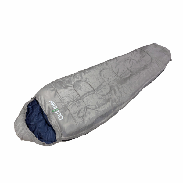 Spací pytel Outliner, modro/šedý, pravý, 220 cm