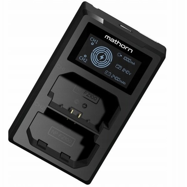 Mathorn Dvoukanálová nabíječka MBC-D220 USB-C pro Sony NP...