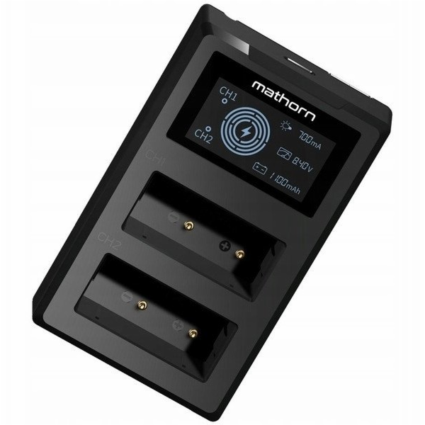 Mathorn Dvoukanálová nabíječka MBC-D111 USB-C pro Nikon E...