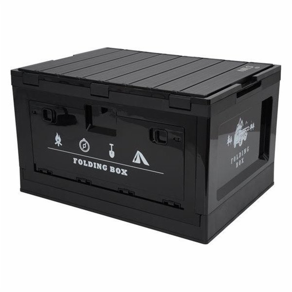Skládací kempingový box černý s funkcí stolu 2v1 Nils Cam...