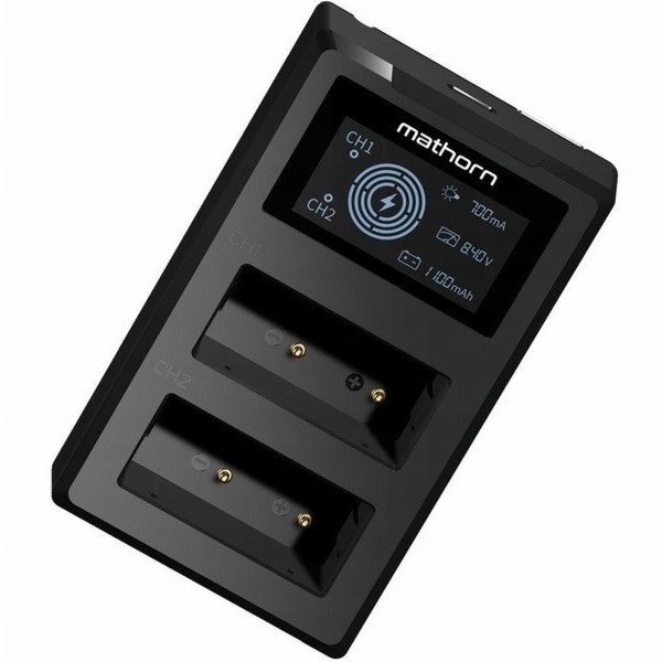 Mathorn Dvoukanálová nabíječka MBC-D107 USB-C pro Canon L...