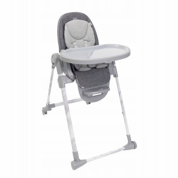 Chicco Židlička na krmení POLLY ARMONIA šedá CARRARA