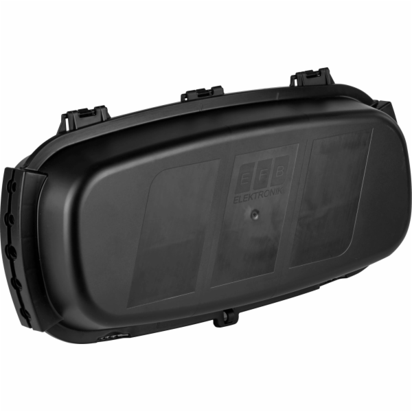EFB Venkovní krabice IP54 s klapkovou lištou černá 32x22x...