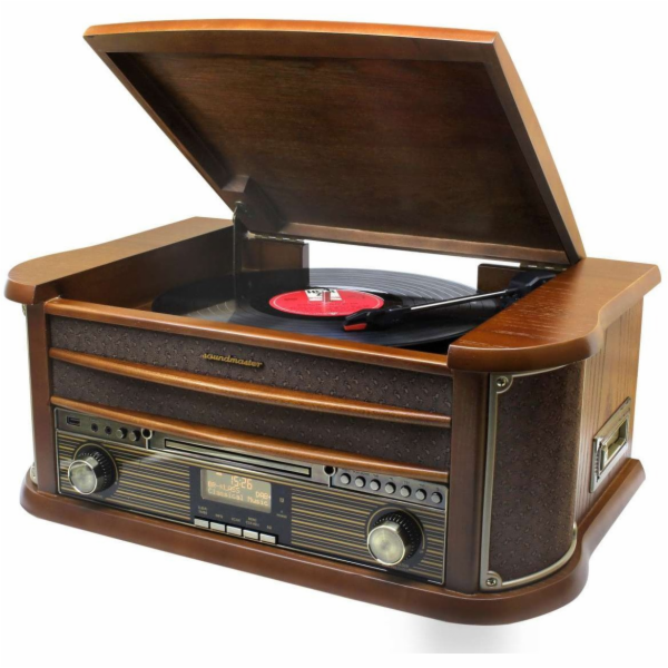 Soundmaster NR565DAB GRAMOFONY S CD/MP3 PŘEHRÁVAČEM, USB,...