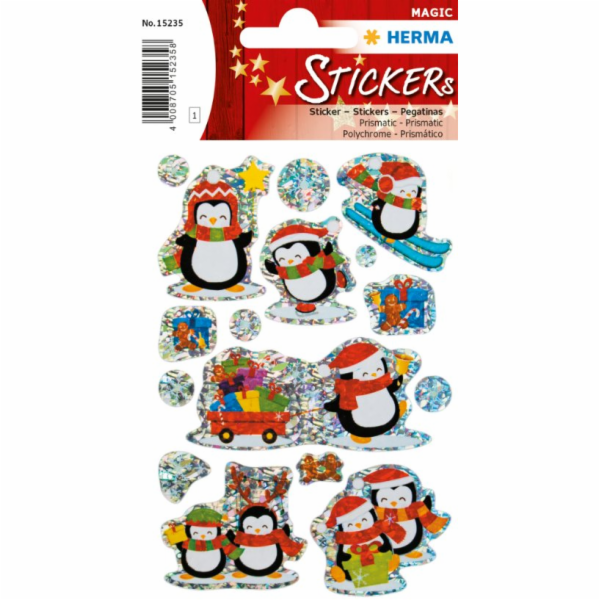 Herma HERMA MAGIC Vánoce ZIMA Tučňáci PRISMATICF
