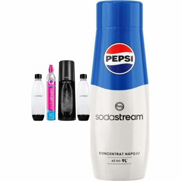 Sodastream Terra Saturator + 2 lahve + Černý plyn + Pepsi...