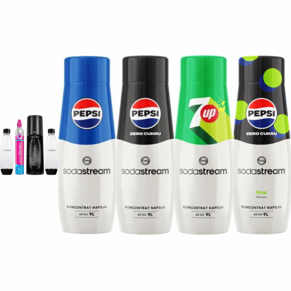 Sodastream Terra Saturator + 2 lahve + Černý plyn + Pepsi...