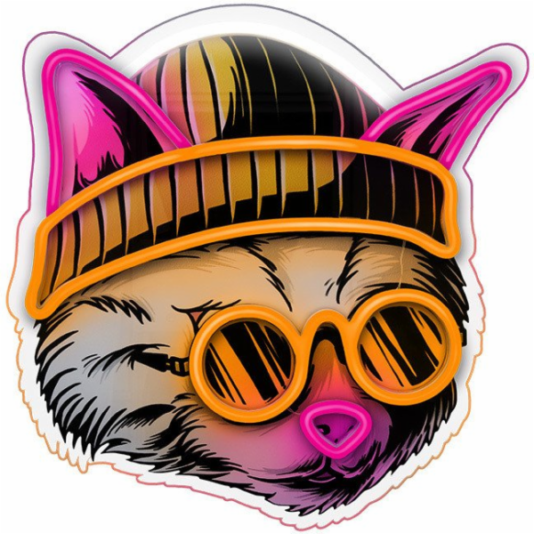 Forever Neonové ART LED CAT DREAMER vícebarevné FLA04 Light