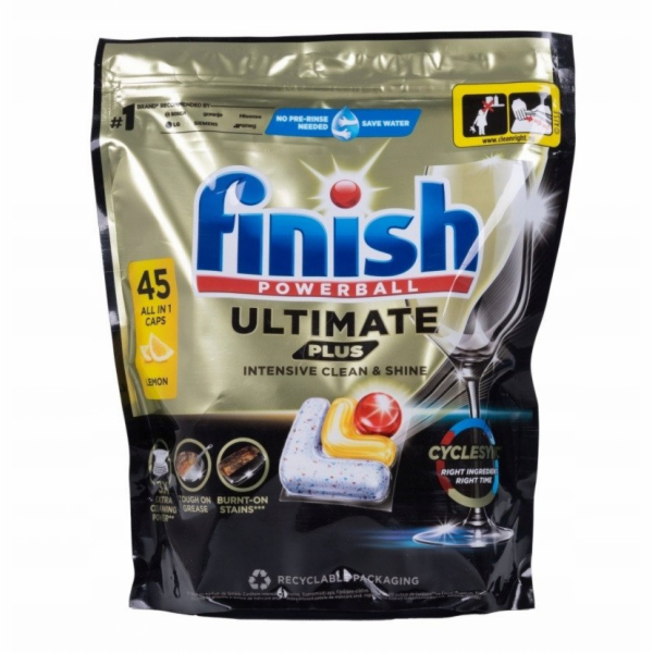 Finish Tablety do myčky Ultimate Plus, 45 ks, citron