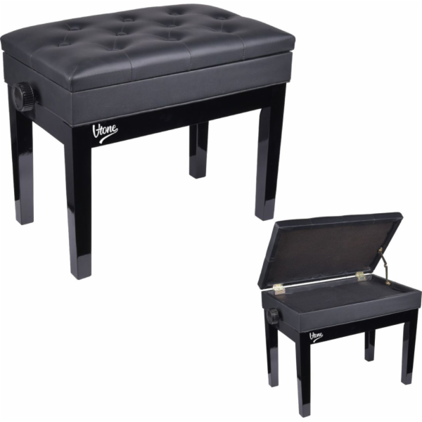 V-Tone V-TONE BENCH 2 BK klavírní lavice s úložným prosto...
