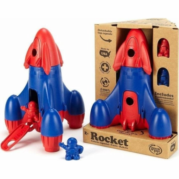 NoName PROMO Green Toys figurky rakety + astronauta 1041