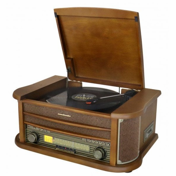 Soundmaster GRAMOFONY NR560, CD/MP3 PŘEHRÁVAČ, USB, BT, F...