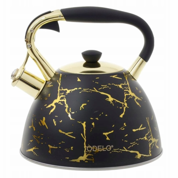 Cookini NEELEKTRICKÁ KONVICE OD 2282 ČERNĚ ZLATÁ 3 L