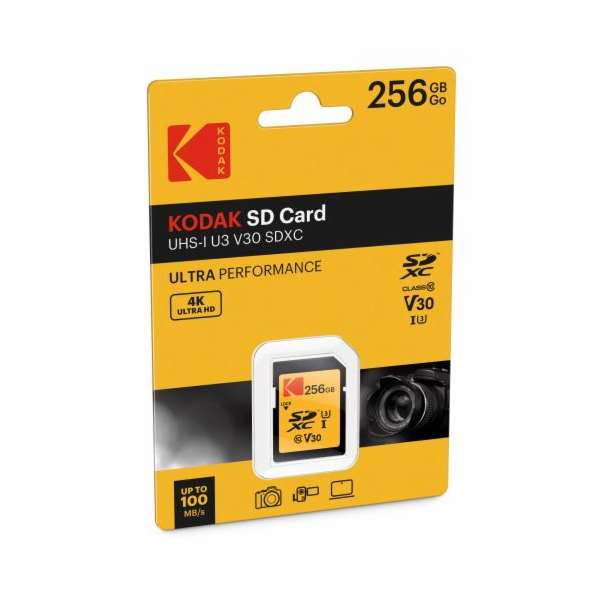 Kodak Paměťová karta SD 256GB UHS-I U3 V30 Ultra