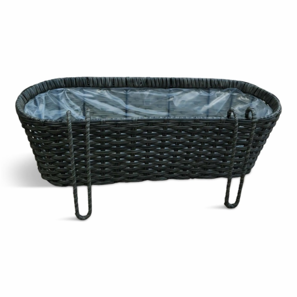 Květináč Domoletti 53000011109, plastový, O 50 cm, hnědý