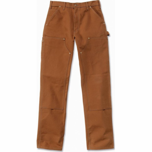 Carhartt Kalhoty Firm Duck s dvojitou přední částí, hnědé