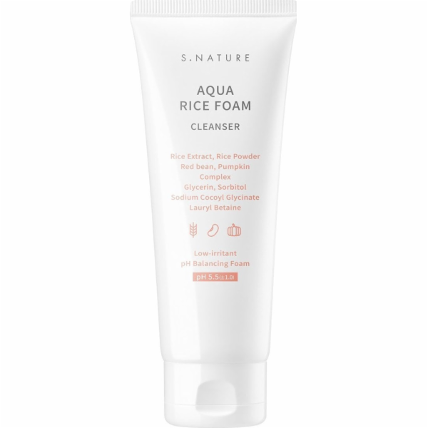 S.Nature Aqua Rice Foam Cleanser rýžová pěna na mytí obli...