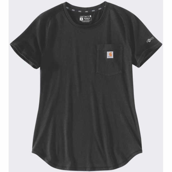Carhartt Tričko Force Mid Logo černé
