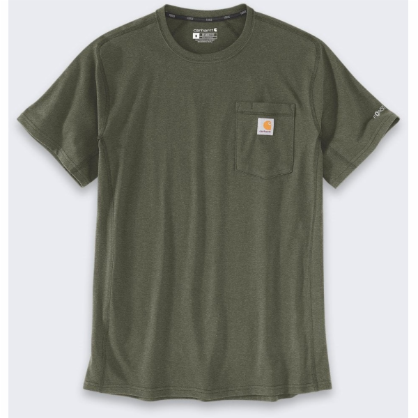 Carhartt Tričko Force Mid Pocket Basil