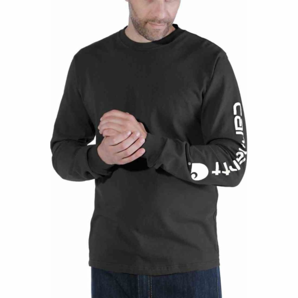Carhartt Carhartt Logo Dlouhý rukáv Černá