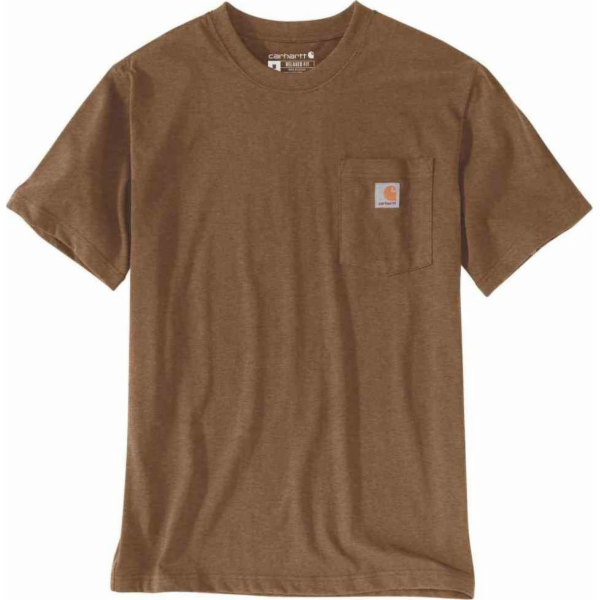 Carhartt Tričko Carhartt Heavyweight Pocket Oiled Walnut