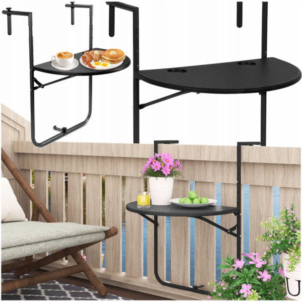 Ambiance Skládací policový balkonový stůl L42A