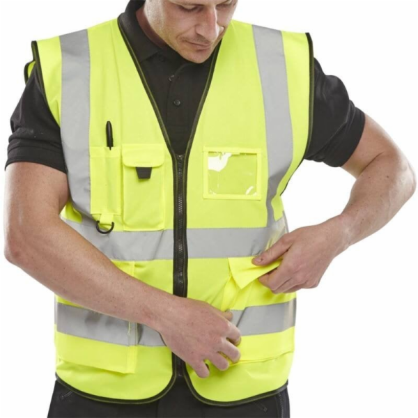 BEESWIFT Reflexní vesta Executive, velikost XL, žlutá